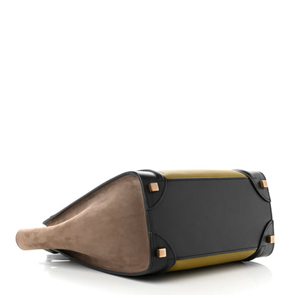 Celine Baby Grained Calfskin Nubuck Micro Tri-Color Luggage Olive 5 of 9