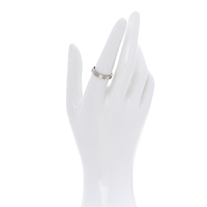 Cartier 18K White Gold 3.5mm LOVE Wedding Band Ring 55 7.25 2 of 5