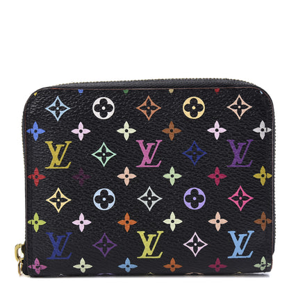 Louis Vuitton Monogram Multicolor Zippy Coin Purse Black Grenade 1 of 7