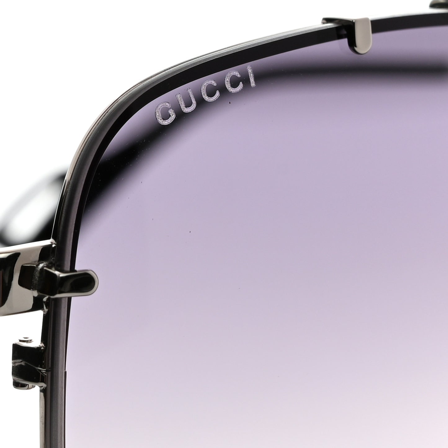 Metal Square Frame Sunglasses GG0739S Black
