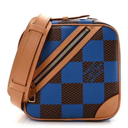 Louis Vuitton Damier Pop Chess Messenger Blue 1 of 10