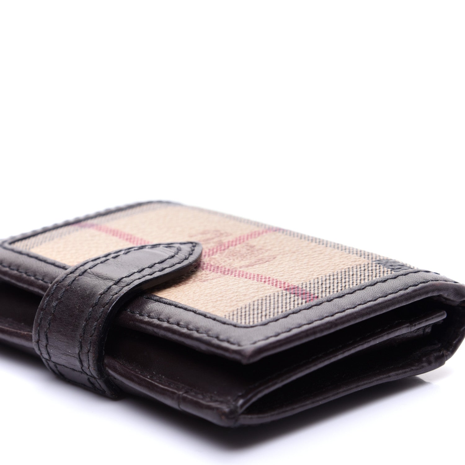 Burberry Haymarket Check Wallet Brown 6 of 12