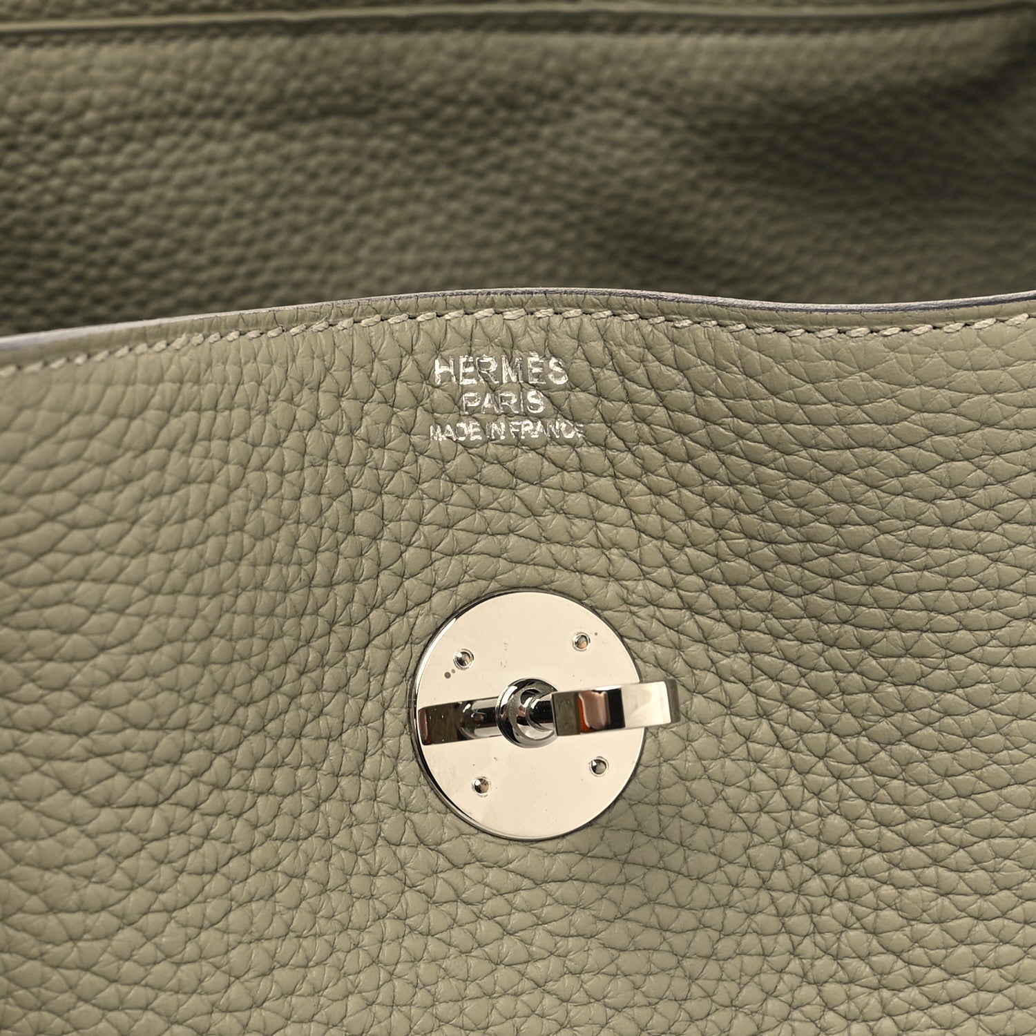 Hermes Taurillon Clemence Lindy 30 Sauge 6 of 12