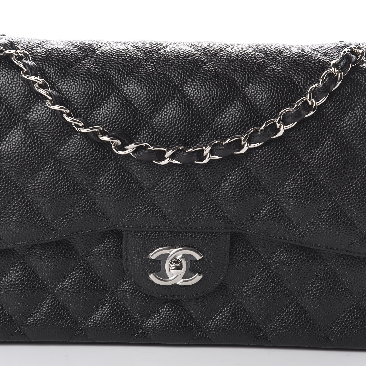 Chanel Caviar Quilted Jumbo Double Flap Black 9 of 9