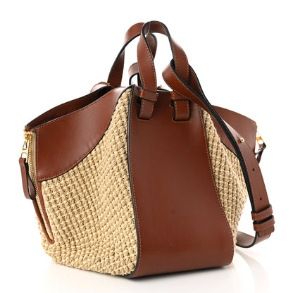 Loewe Calfskin Crochet Small Hammock Shoulder Bag Tan Natural 2 of 9