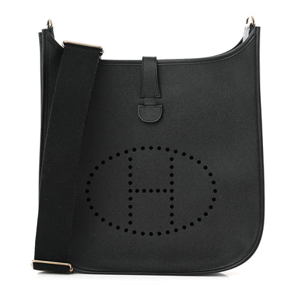 Hermes Soft Epsom Evelyne III GM Black 1 of 10