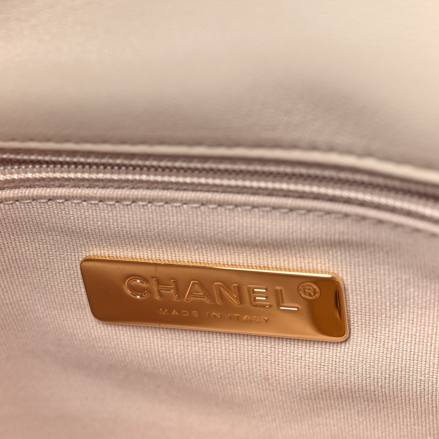 Chanel Lambskin Quilted Medium Chanel 19 Flap Beige 6 of 9
