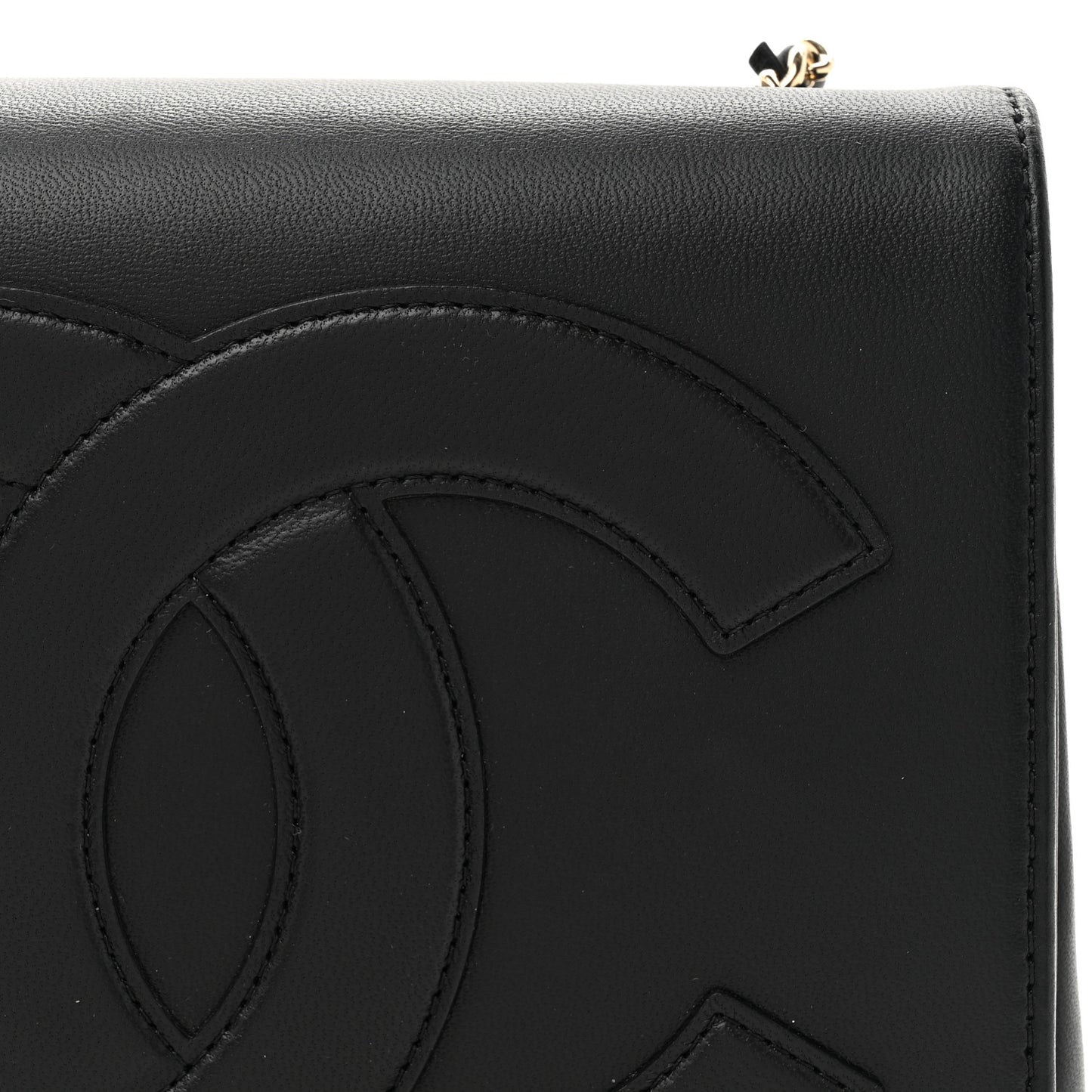 Lambskin CC Mania Flap Bag Black
