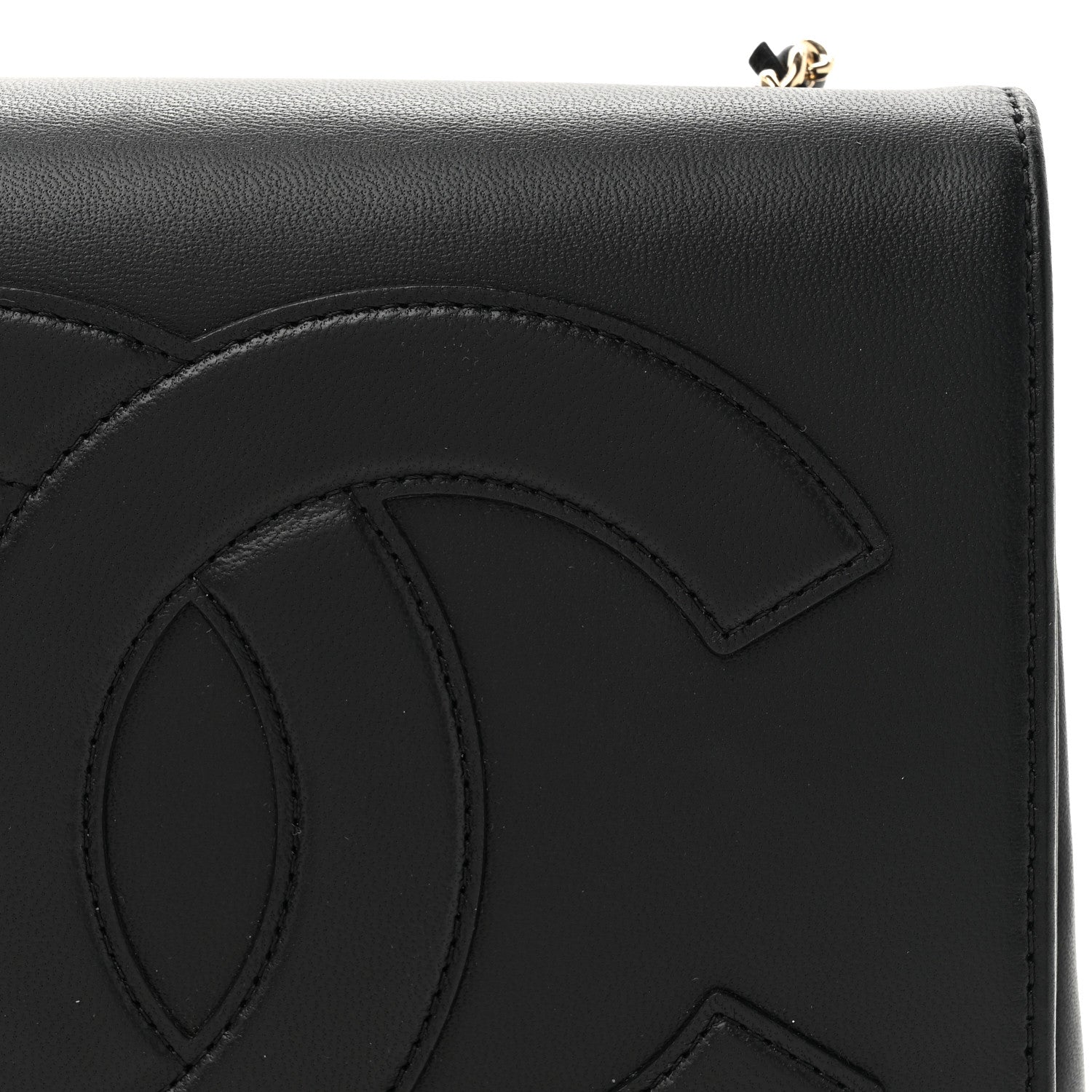 Chanel Lambskin CC Mania Flap Bag Black 8 of 10
