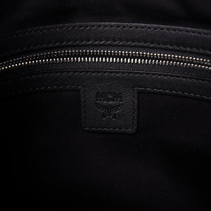 MCM Visetos Medium Zip Pouch Black 7 of 7