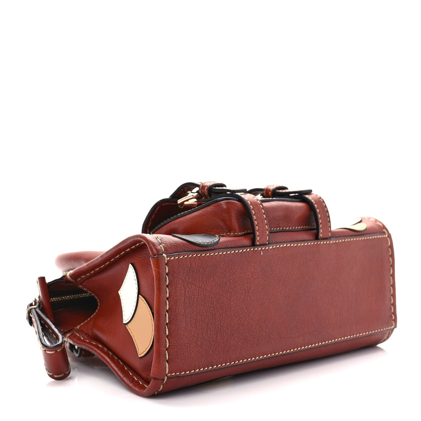 Buffalo Scallop Patchwork Mini Edith Sepia Brown