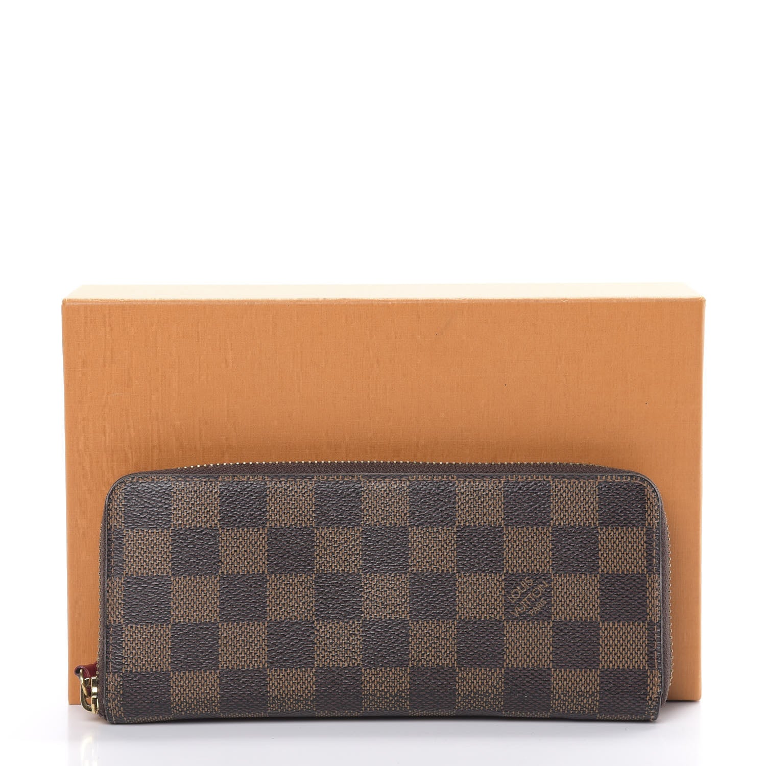 Louis Vuitton Damier Ebene Clemence Wallet Cherry 9 of 9