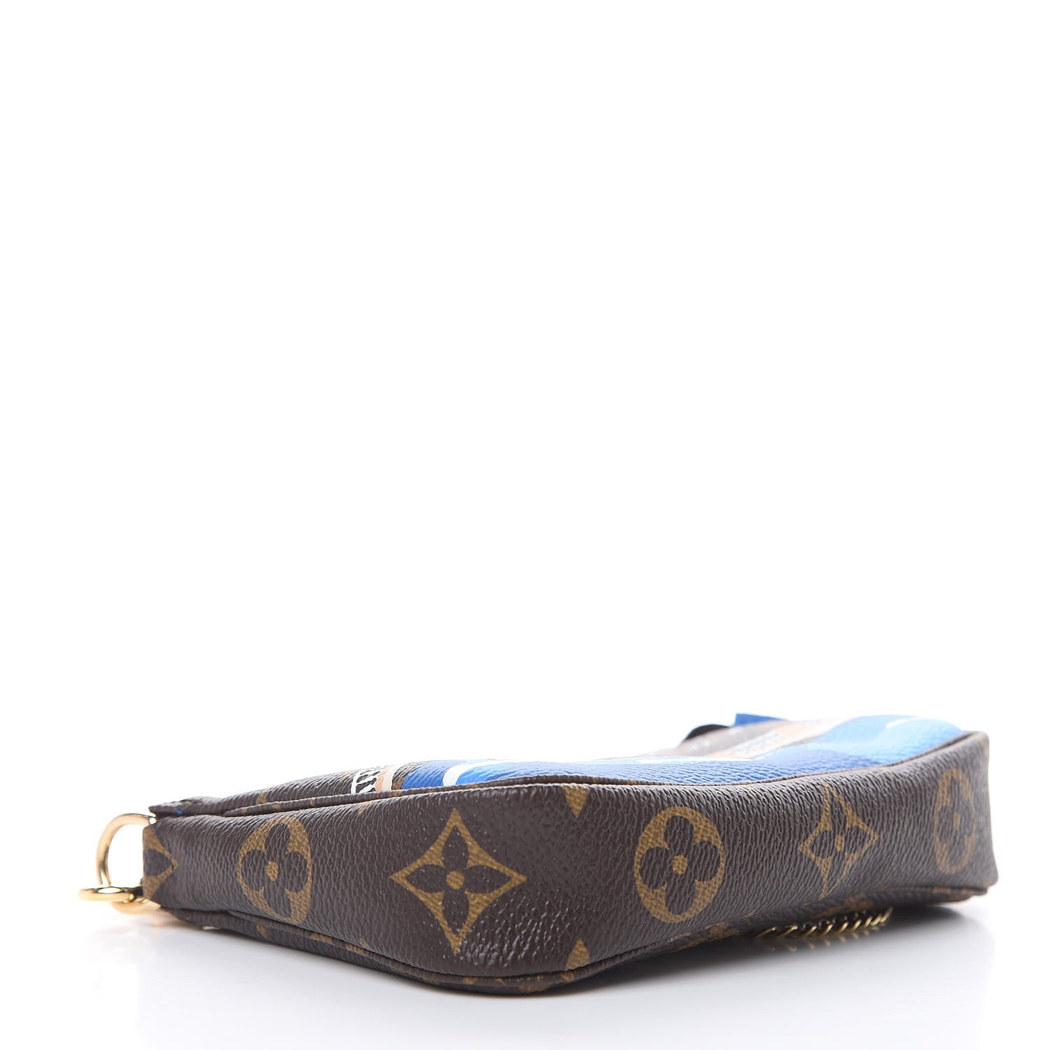 Louis Vuitton Monogram 2019 Christmas Animation Mini Venice Pochette Accessories Blue 4 of 8