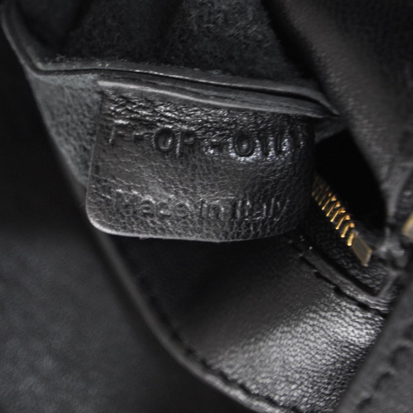 Leather Horizontal Gusset Cabas Black