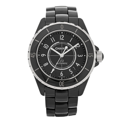 Chanel Stainless Steel Ceramic 38mm J12 Automatic Watch Black 1 of 5