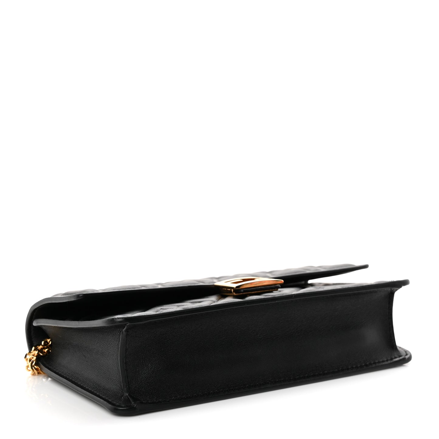 Nappa Matisse FF Embossed Wallet On Chain Black
