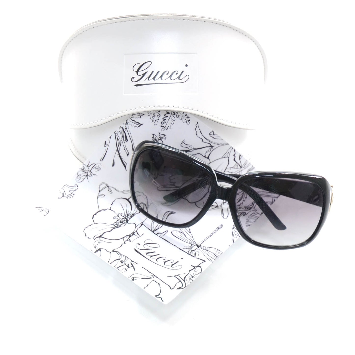 Horsebit Nail Sunglasses 3099S Black