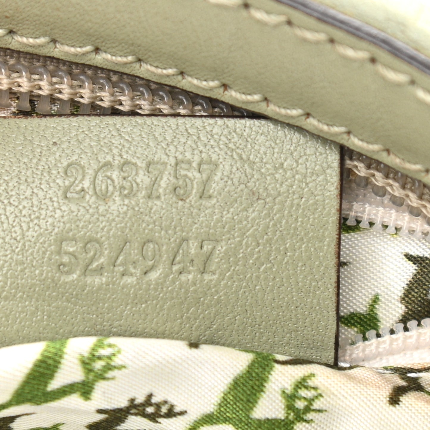 Guccissima Small Hobo Light Green