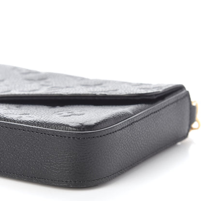 Louis Vuitton Empreinte Pochette Felicie Chain Wallet Black 10 of 10