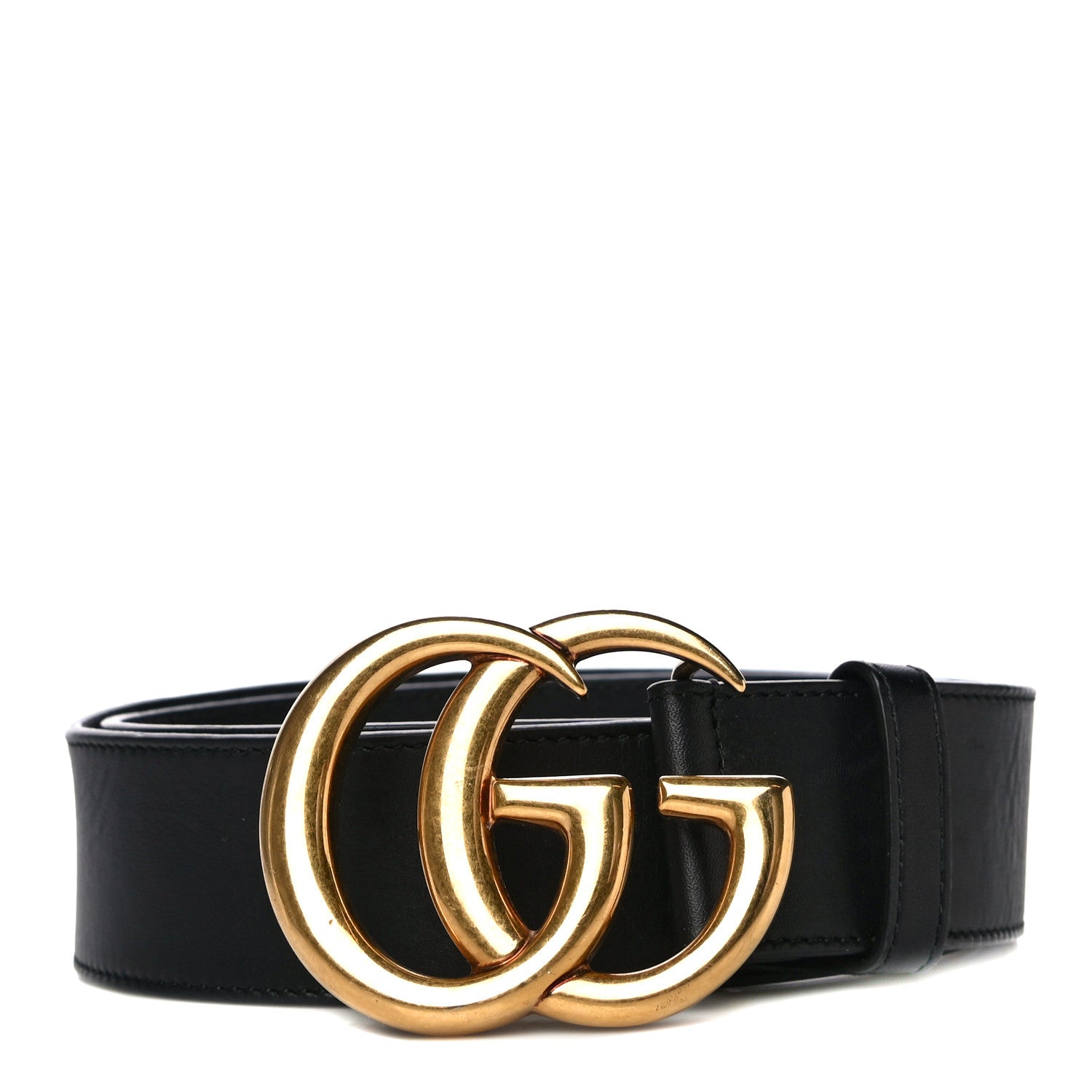 Gucci Calfskin Double G 40mm Belt 75 30 Black 1 of 11