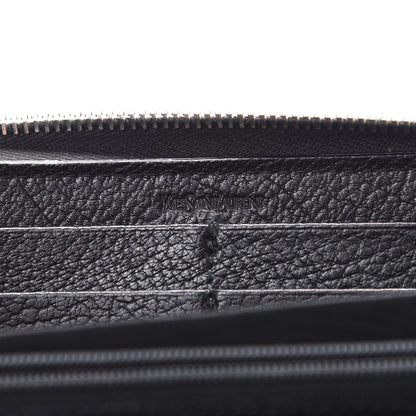 Saint Laurent Calfskin Studded Belle de Jour Zip Around Wallet Black 5 of 8