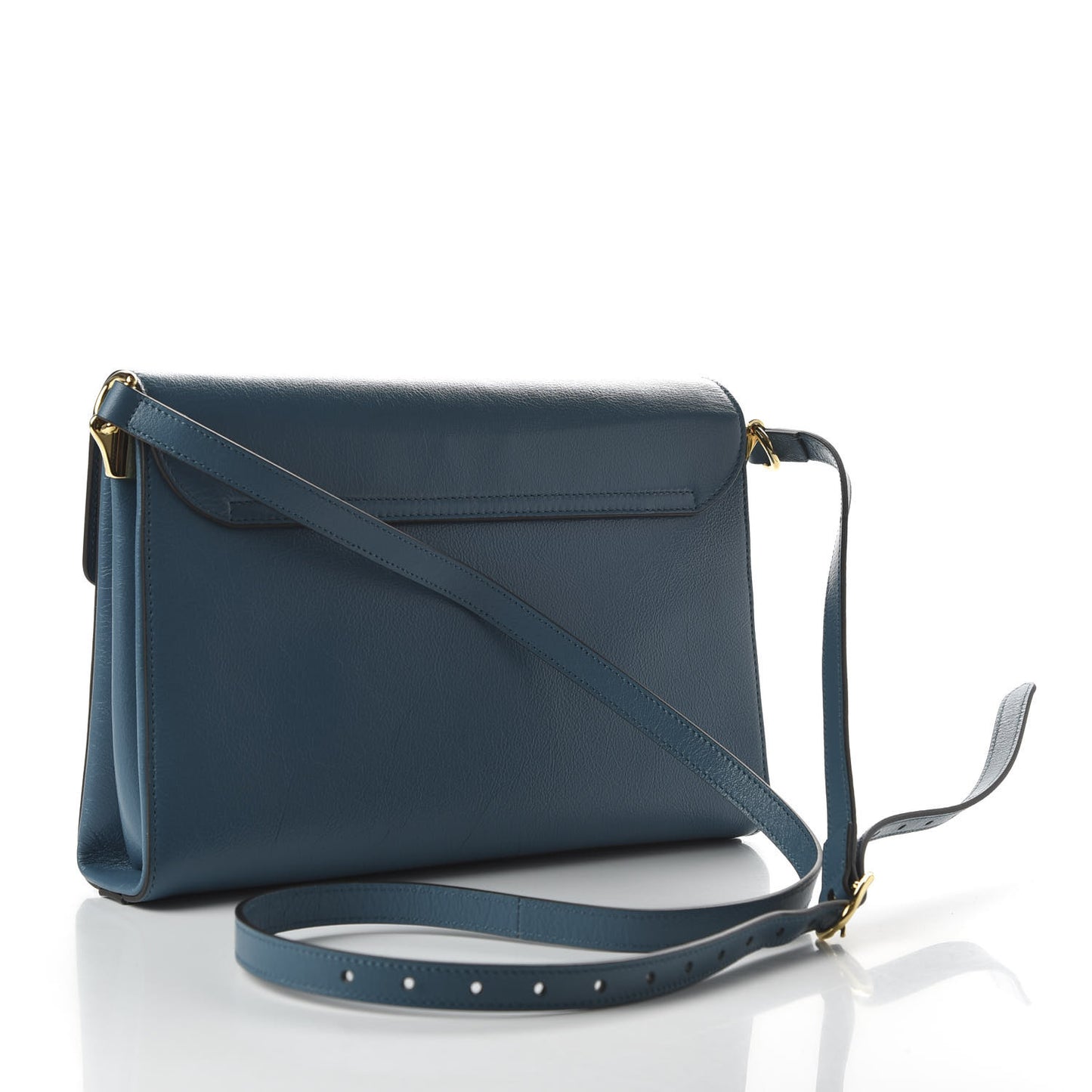 Calfskin Animalier Medium Shoulder Bag Blue