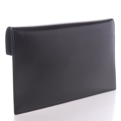 Saint Laurent Smooth Shiny Calfskin Monogram Uptown Pouch Black 3 of 7