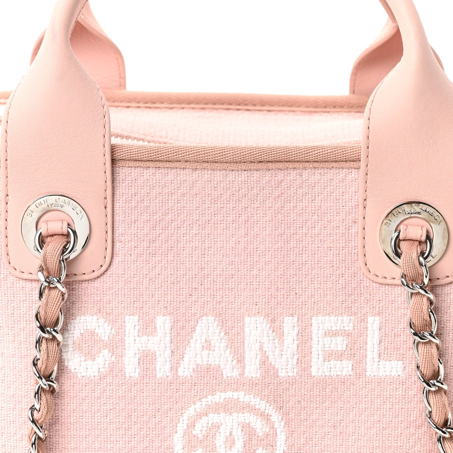 Canvas Deauville Small Bowling Bag Light Pink Light Pink