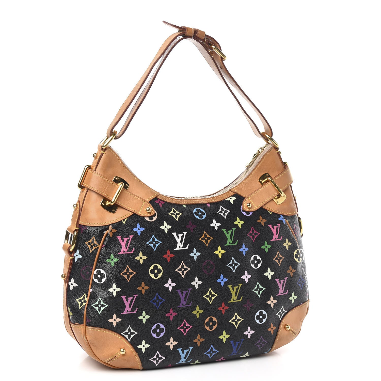 Louis Vuitton Monogram Multicolor Greta Black 3 of 15