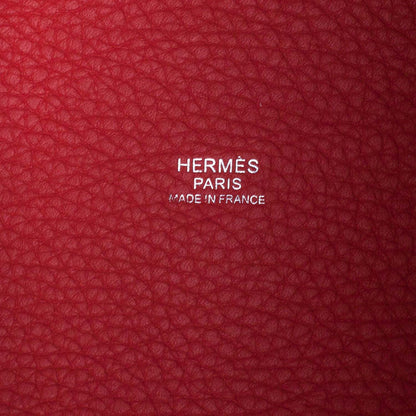 Hermes Taurillon Clemence Picotin Lock TGM Bougainvillier 6 of 10
