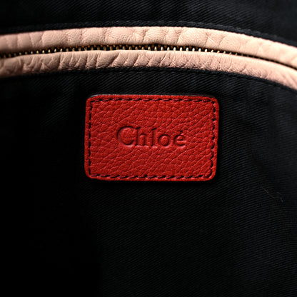 Chloe Calfskin Large Paraty Orange Mechanic 6 of 18