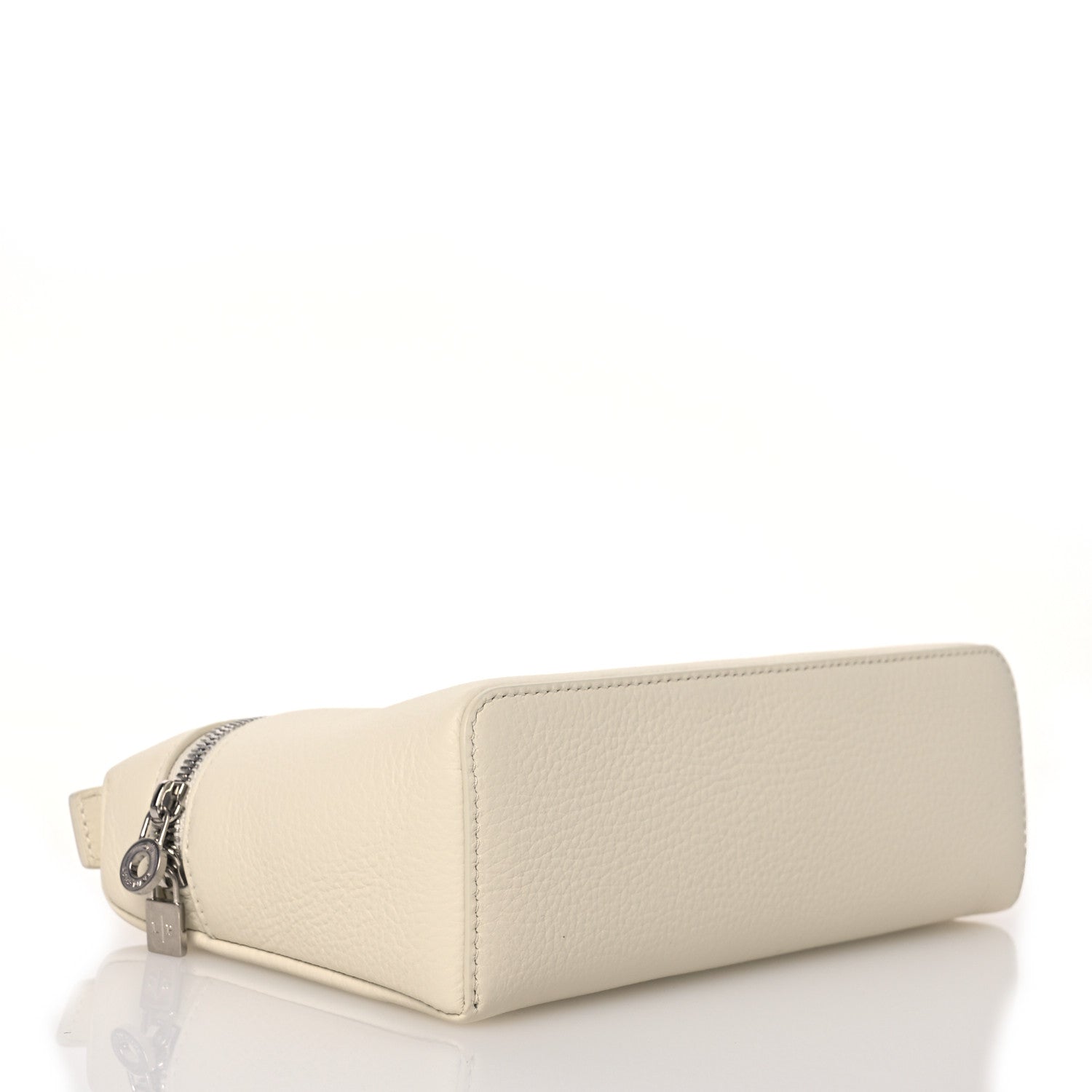 Loro Piana Grained Calfskin L19 Extra Pocket Pouch Whisper White 4 of 9