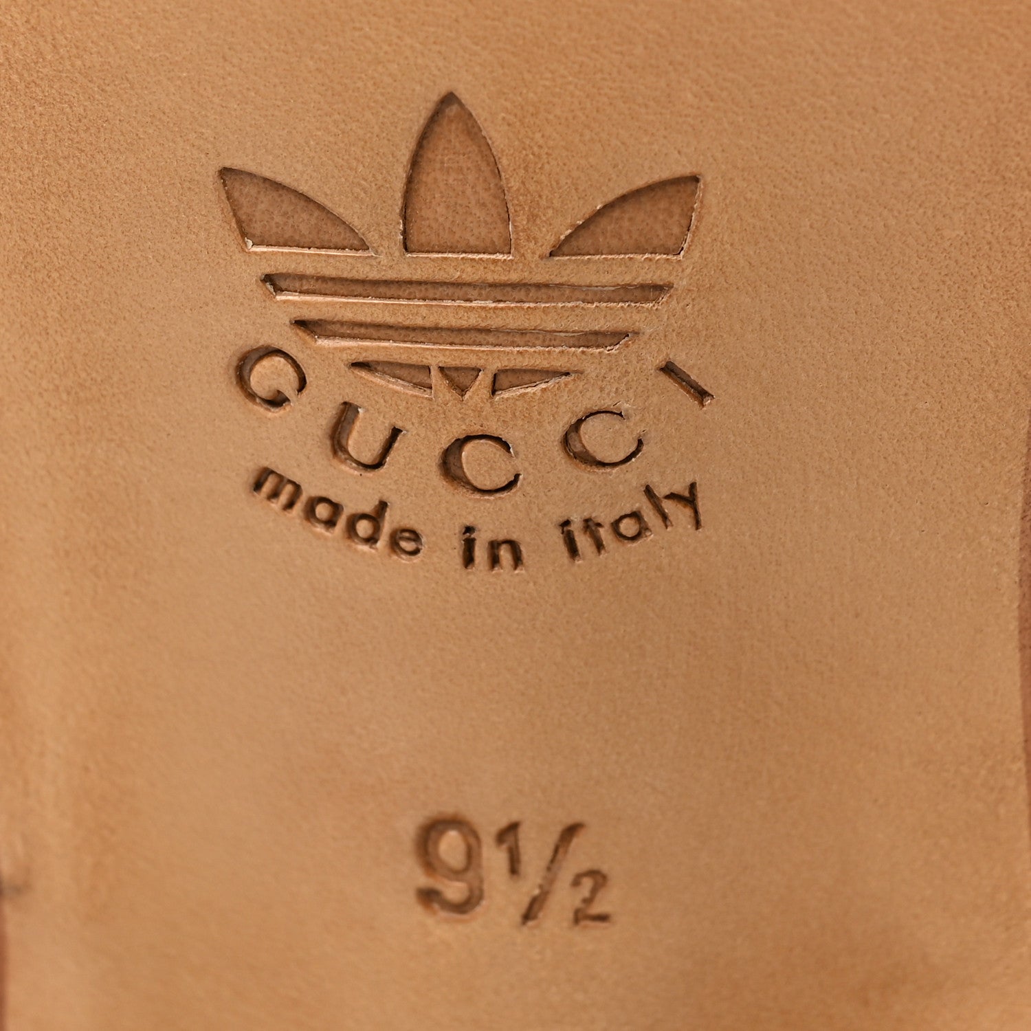 Gucci X ADIDAS Goatskin Web Mens Horsebit Loafers 9.5 Black White 7 of 8