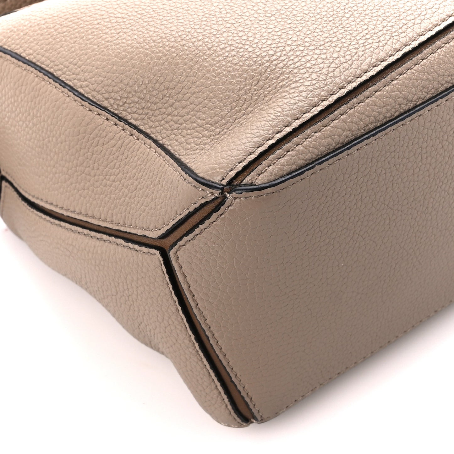 Grained Calfskin Small Puzzle Bag Sand Mink