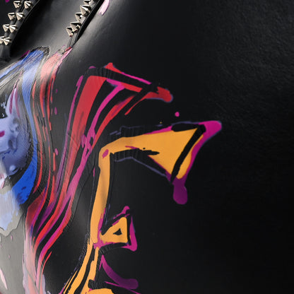 Christian Louboutin Calfskin In Love East West Cabata Tote Black Multicolor 11 of 12