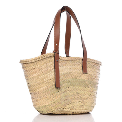 Loewe Raffia Basket Tote Bag Natural Tan 3 of 11