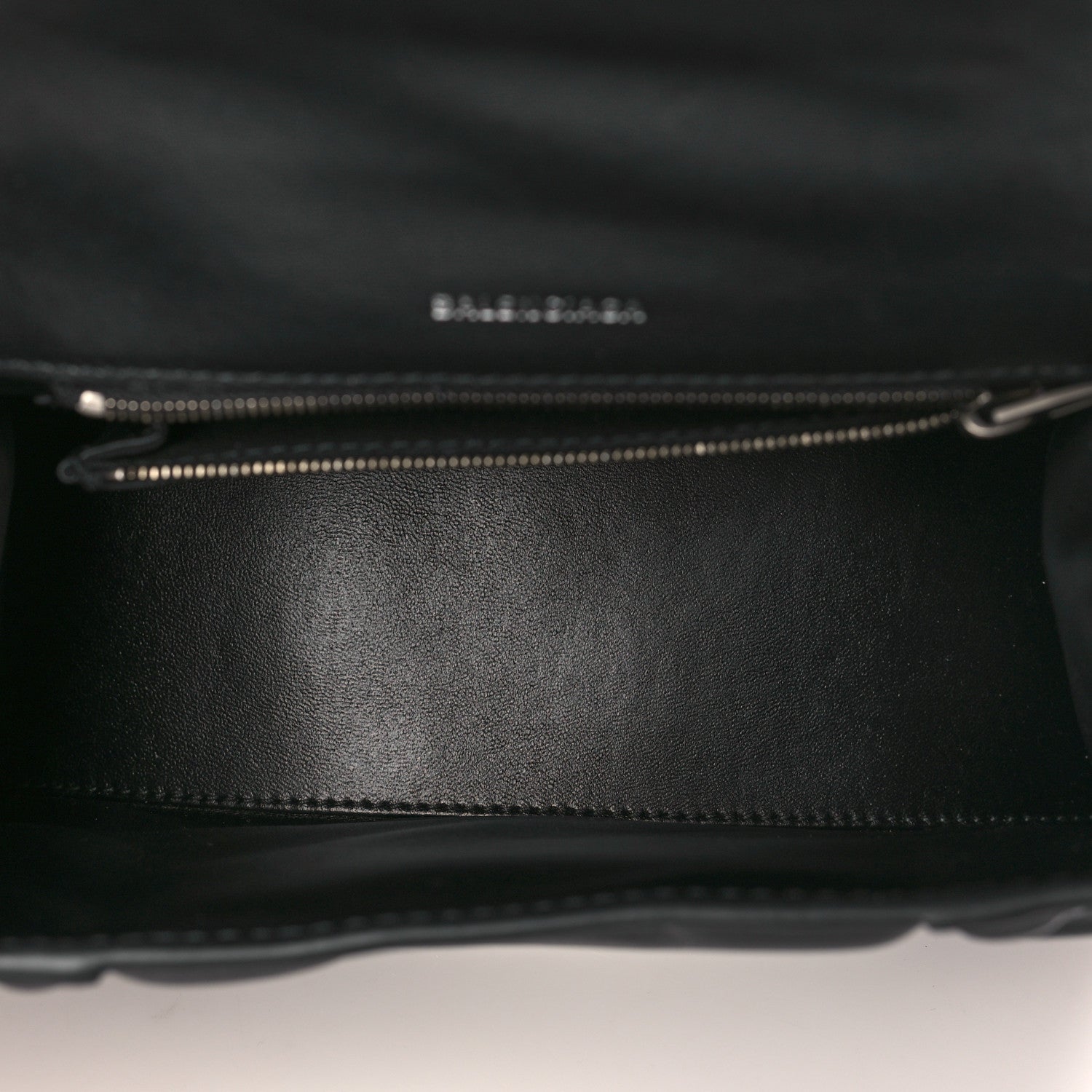 Balenciaga Nappa BB Monogram Embossed Small Hourglass Top Handle Bag Black 5 of 10