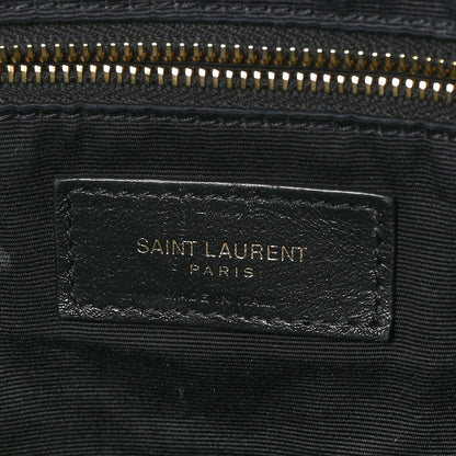 Saint Laurent Lambskin Quilted Maxi Icare Shopping Tote Black 6 of 11