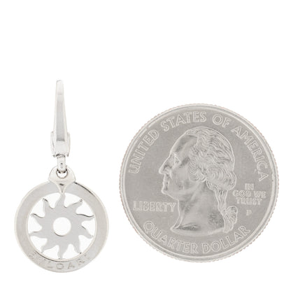 Bulgari 18K White Gold Tondo Sole Charm Pendant 2 of 4