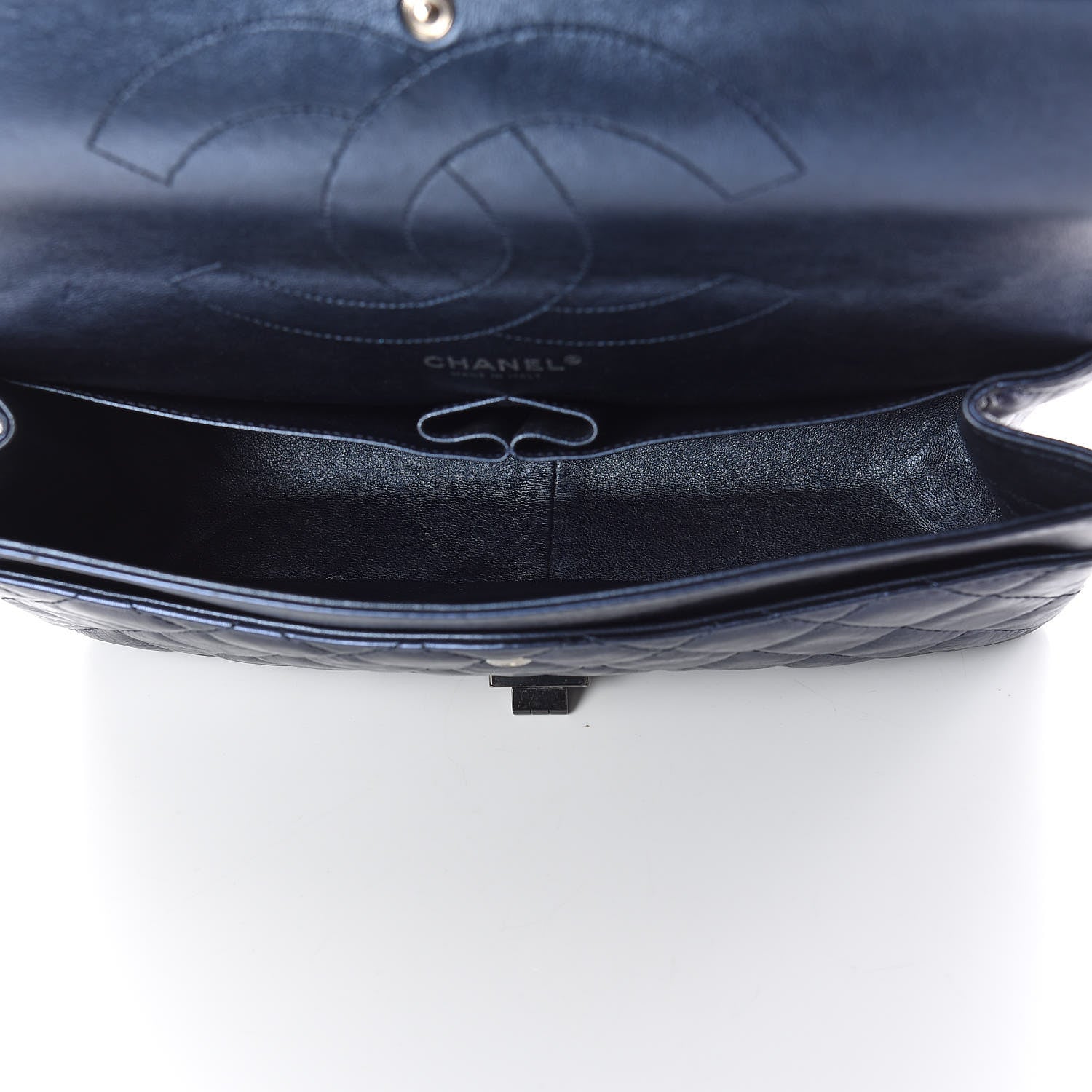 Chanel Metallic Aged Calfskin 2.55 Reissue Flap 227 Blue 6 of 13