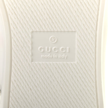 Gucci GG Supreme Monogram Blooms Womens Slip On Sneakers 38 Beige Blue Navy Red 7 of 9