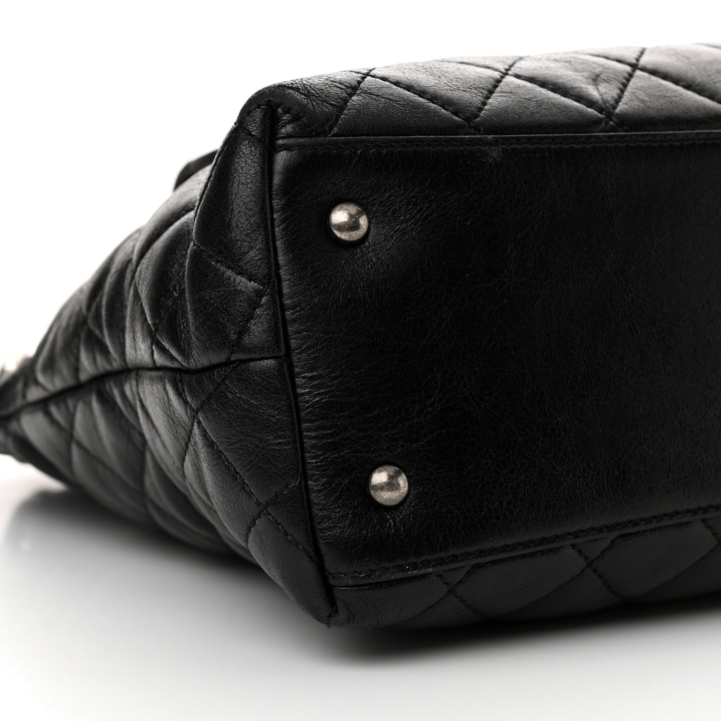Aged Calfskin Quilted Mad About Quilting Hobo Black