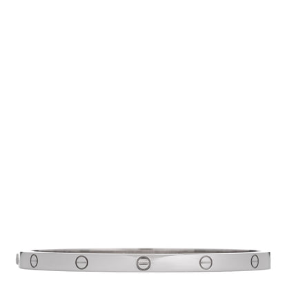 Cartier 18K White Gold Small LOVE Bracelet 15 2 of 7