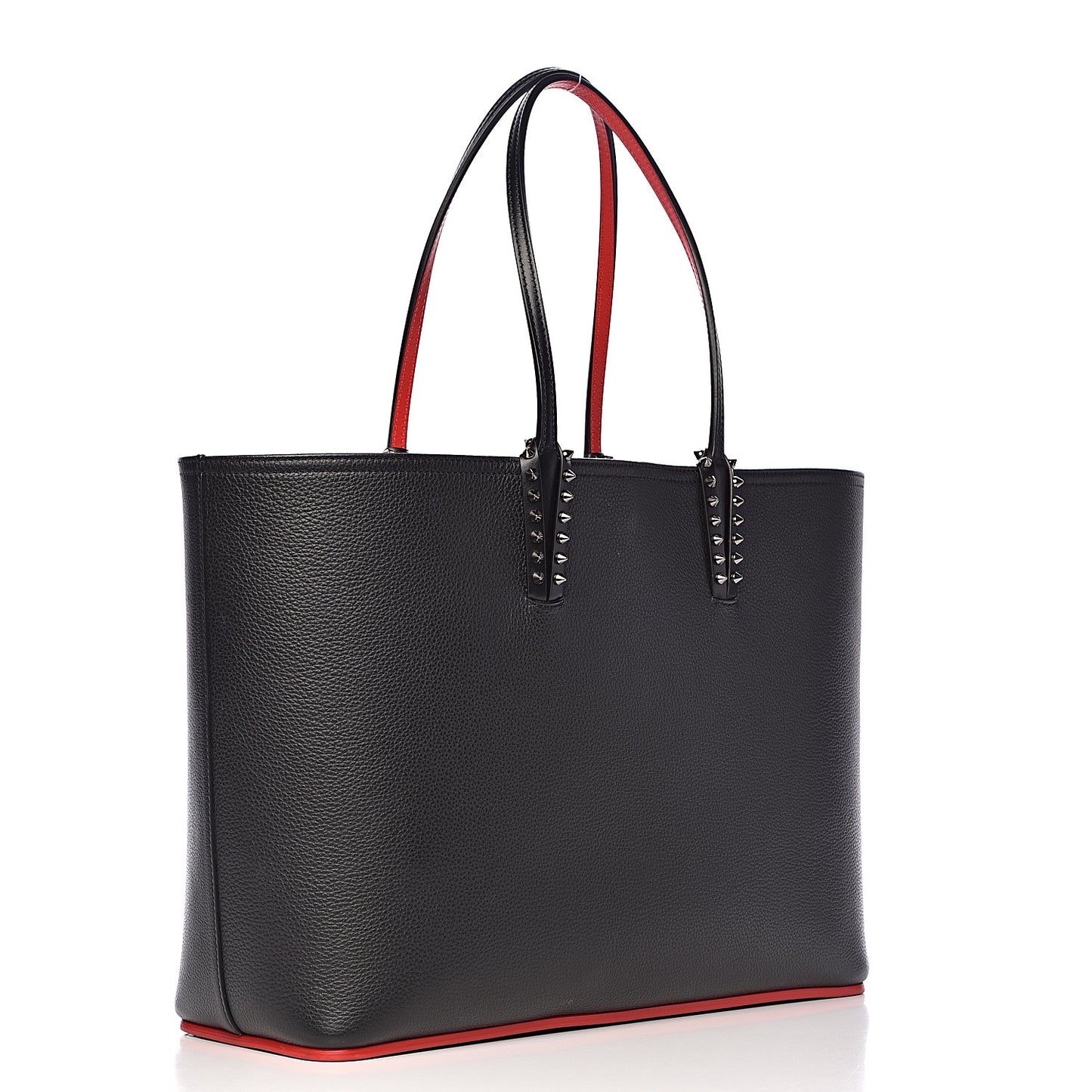 Calfskin Spikes East West Cabata Tote Black