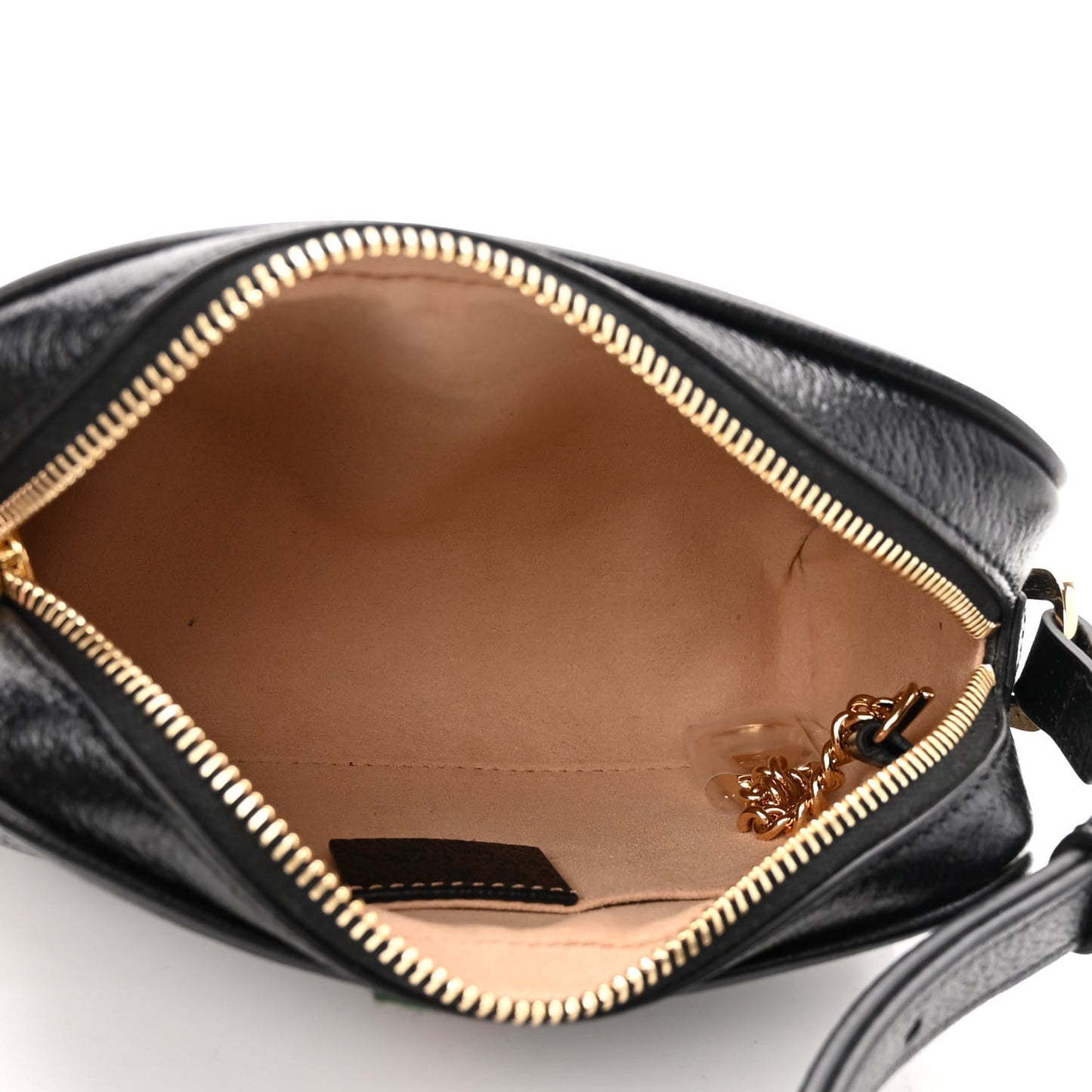 Calfskin Web Mini Ophidia Shoulder Bag Black