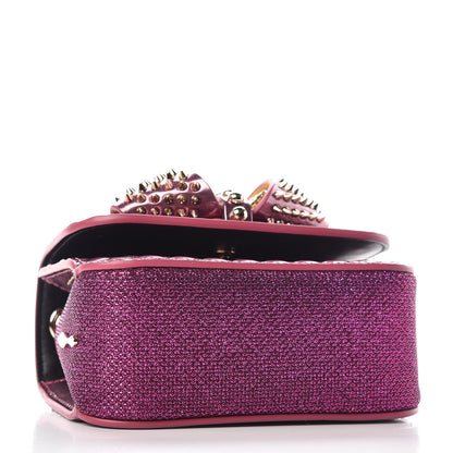 Christian Louboutin Specchio Patent Embossed Spikes Sweety Charity NV Crossbody Bag Cassis 4 of 6