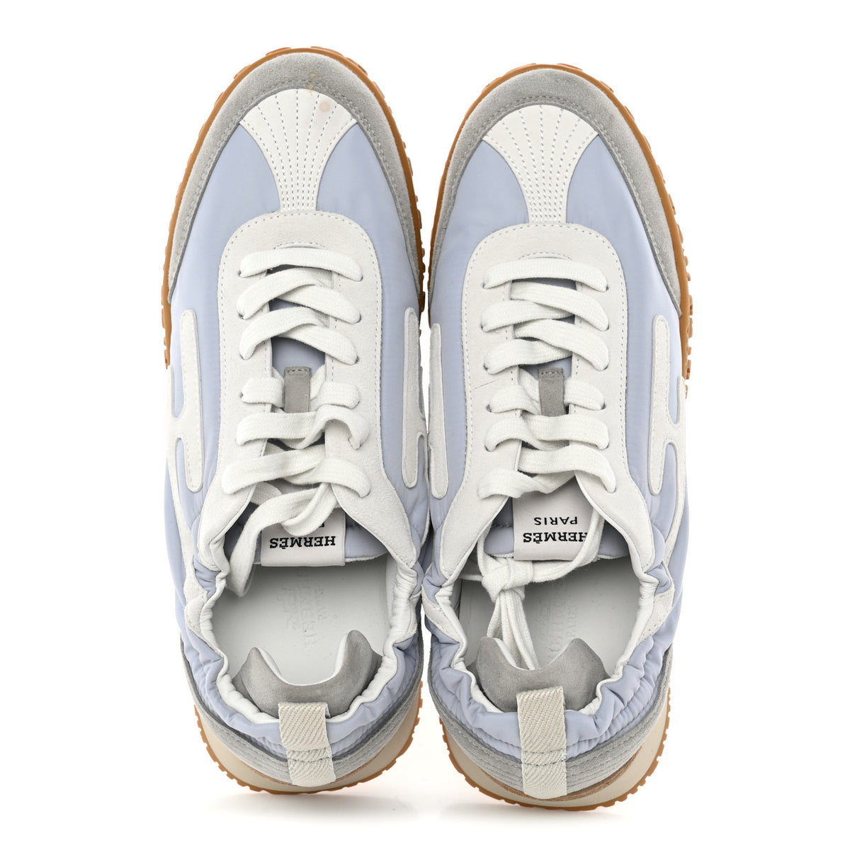 Suede Goatskin Jet Sneakers 39 Gris Arctique Blanc