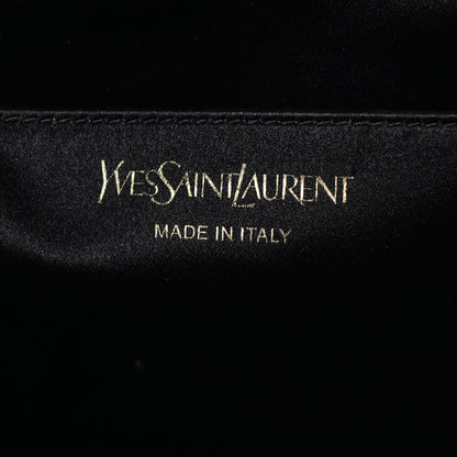 Saint Laurent Goatskin Monogram Large Belle De Jour Clutch Black 6 of 15