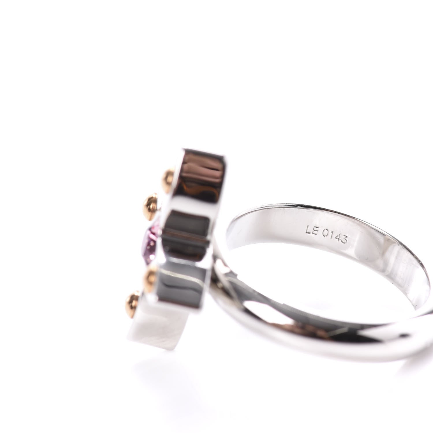 Louis Vuitton Love Letters Timeless Ring Set Medium 6.5 4 of 9