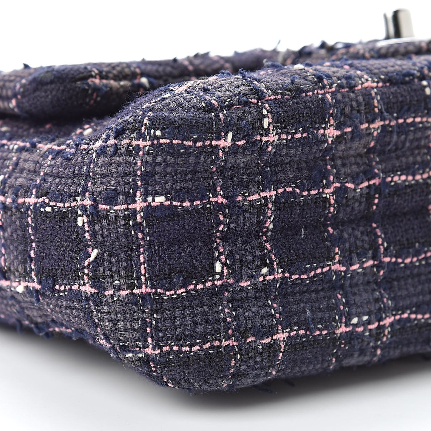 Tweed Quilted Mini Rectangular Flap Multicolor